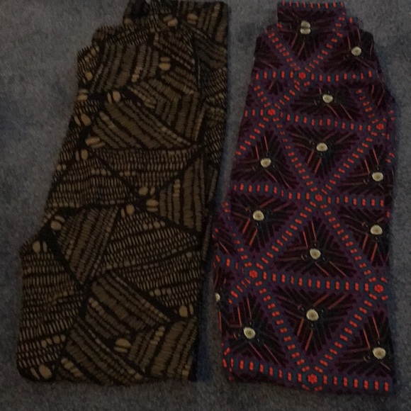 LuLaRoe Pants - 2 pair bundle LulaRoe O/S leggings.NWOT